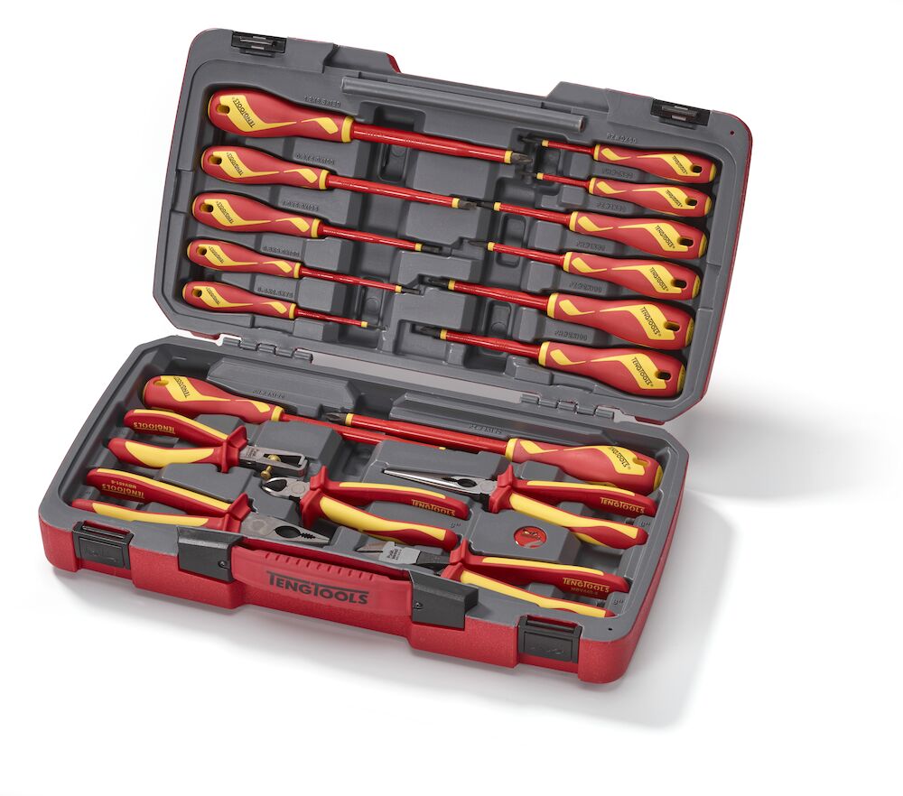 MECCA PRO Insulated Screwdriver & Plier Set 18 Pieces TengTools